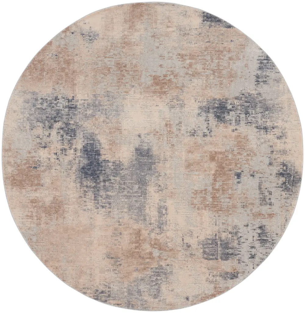 Rustic Textures RUS02 Beige Grey Rug - Image 9