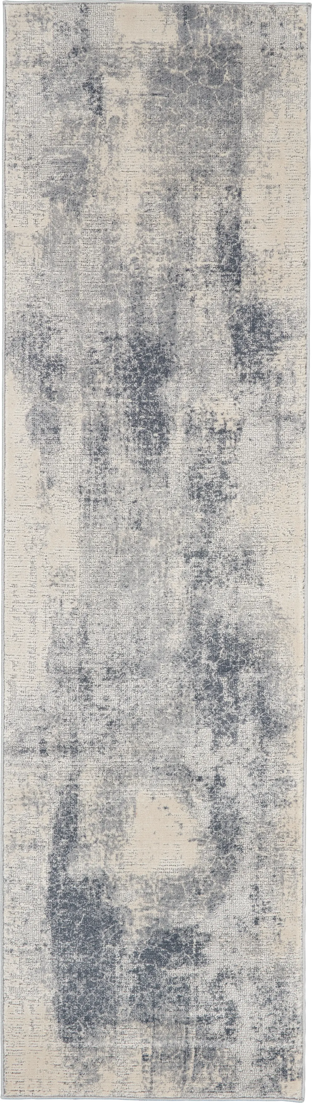 Rustic Textures RUS02 Blue Ivory Rug - Image 5