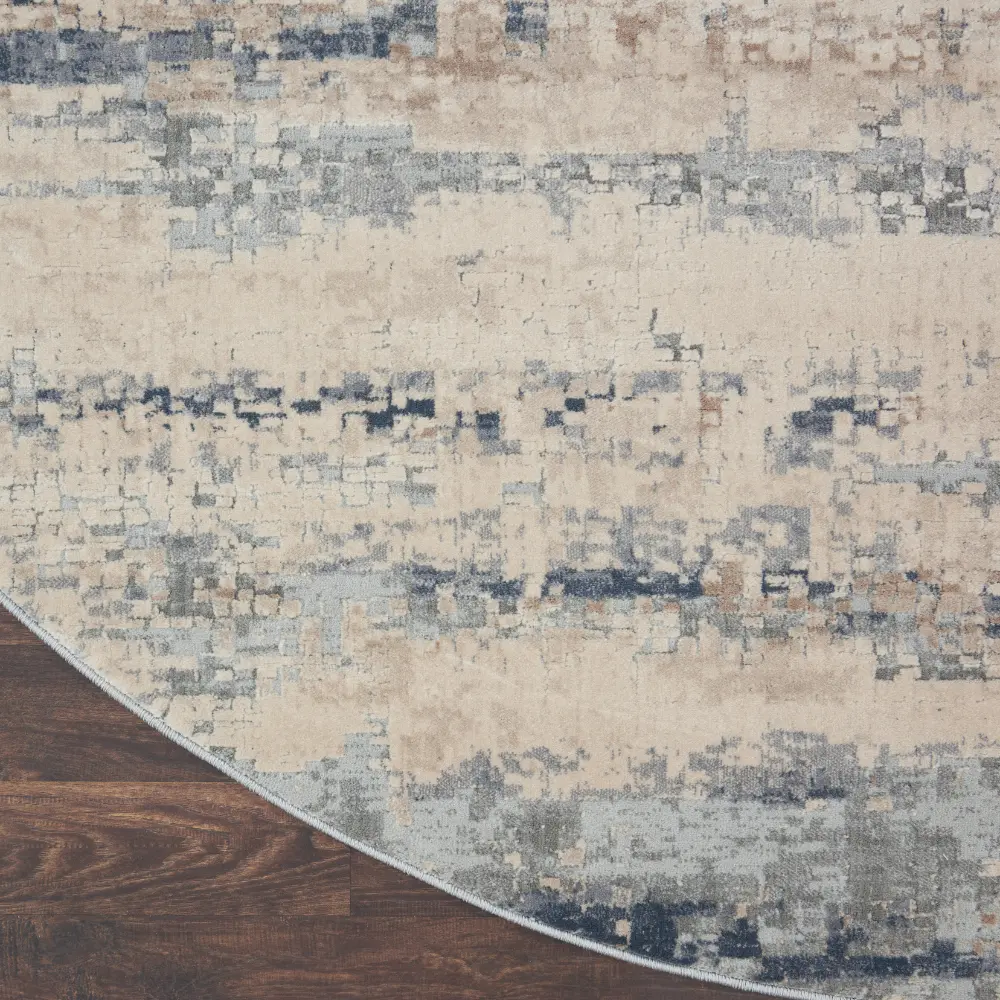 Rustic Textures RUS04 Beige Grey Rug - Image 4
