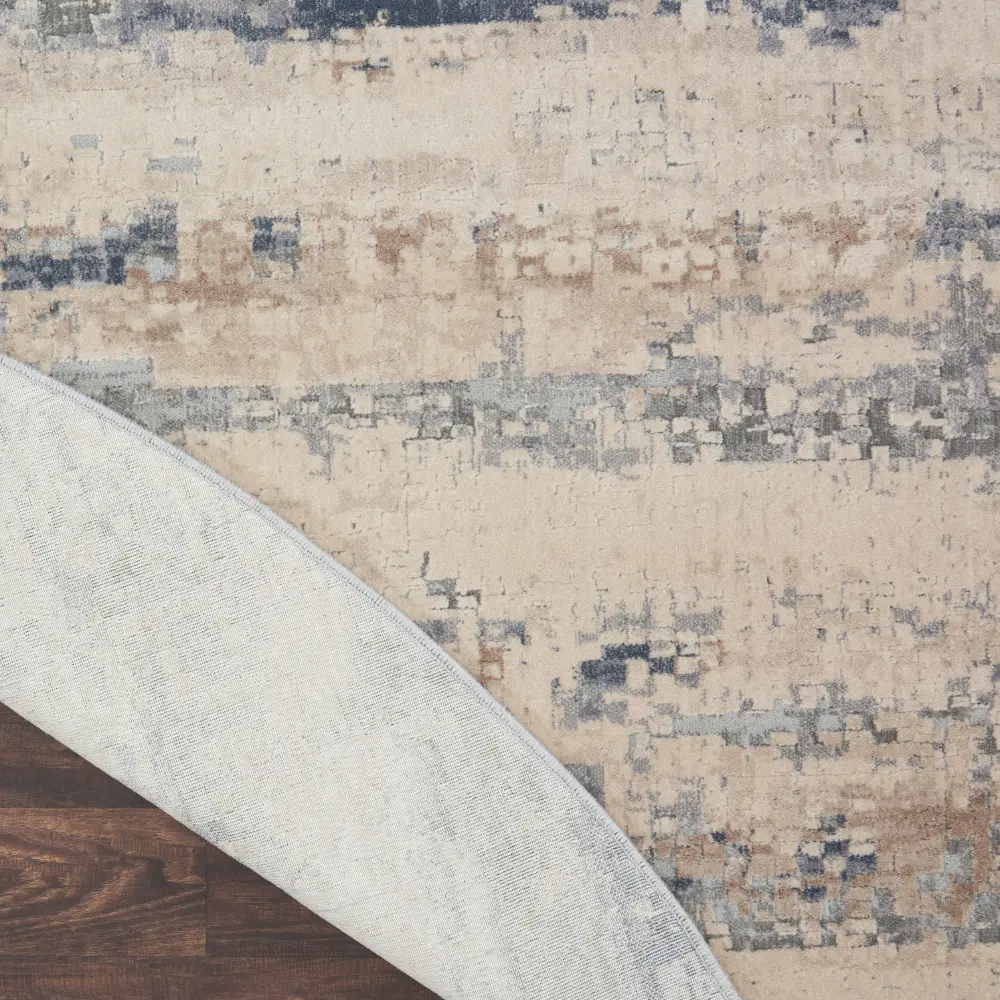 Rustic Textures RUS04 Beige Grey Rug - Image 5