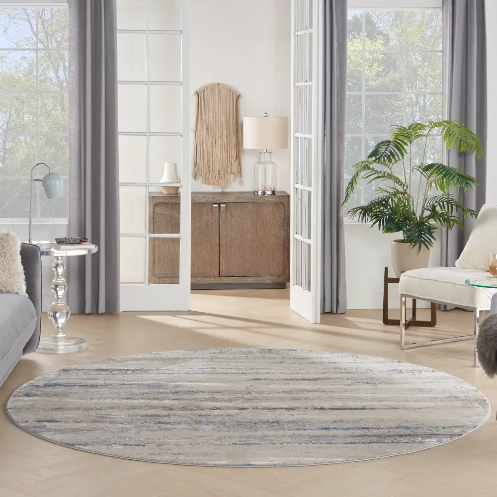 Rustic Textures RUS04 Beige Grey Rug - Image 7