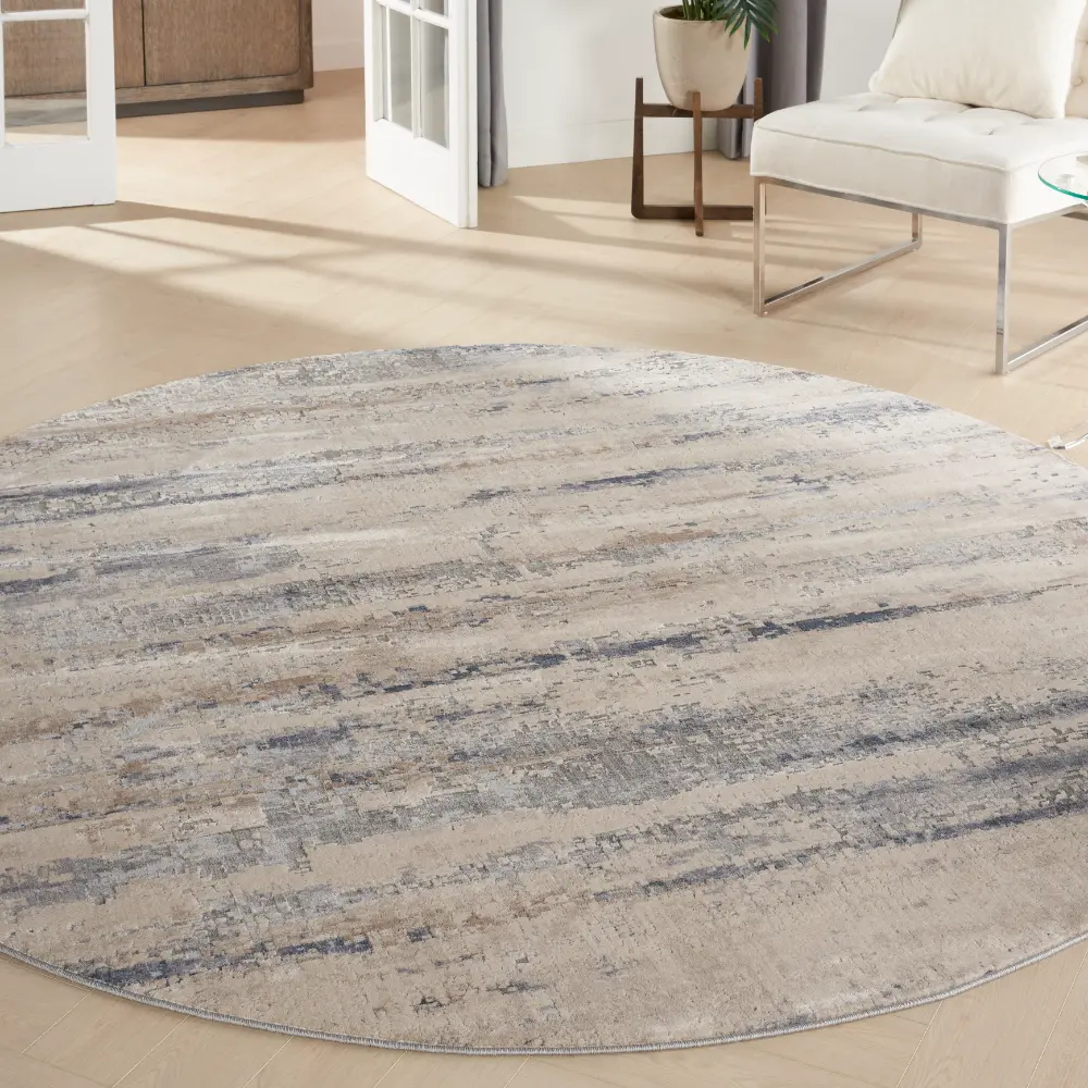 Rustic Textures RUS04 Beige Grey Rug - Image 8