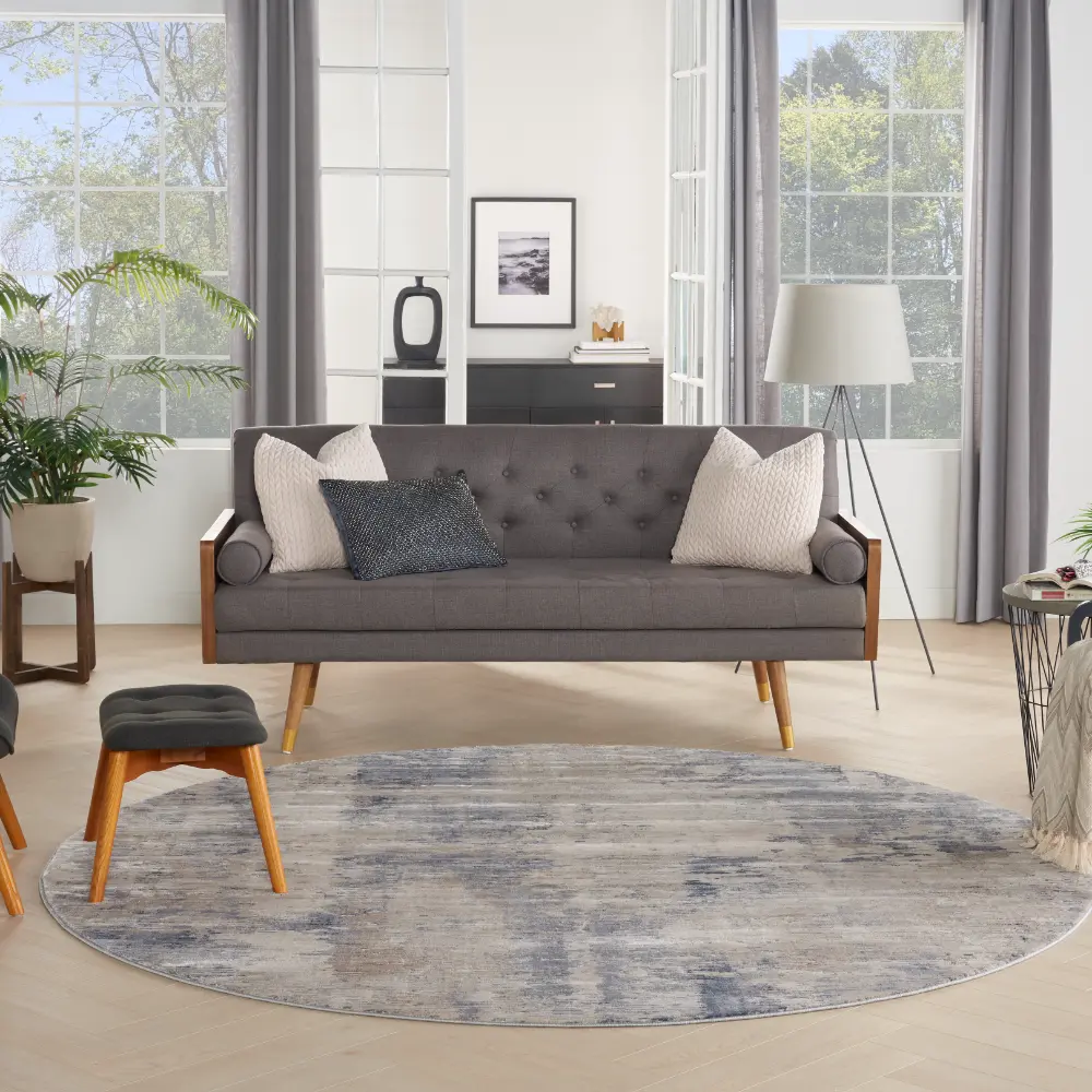 Rustic Textures RUS05 Beige Grey Rug - Image 10