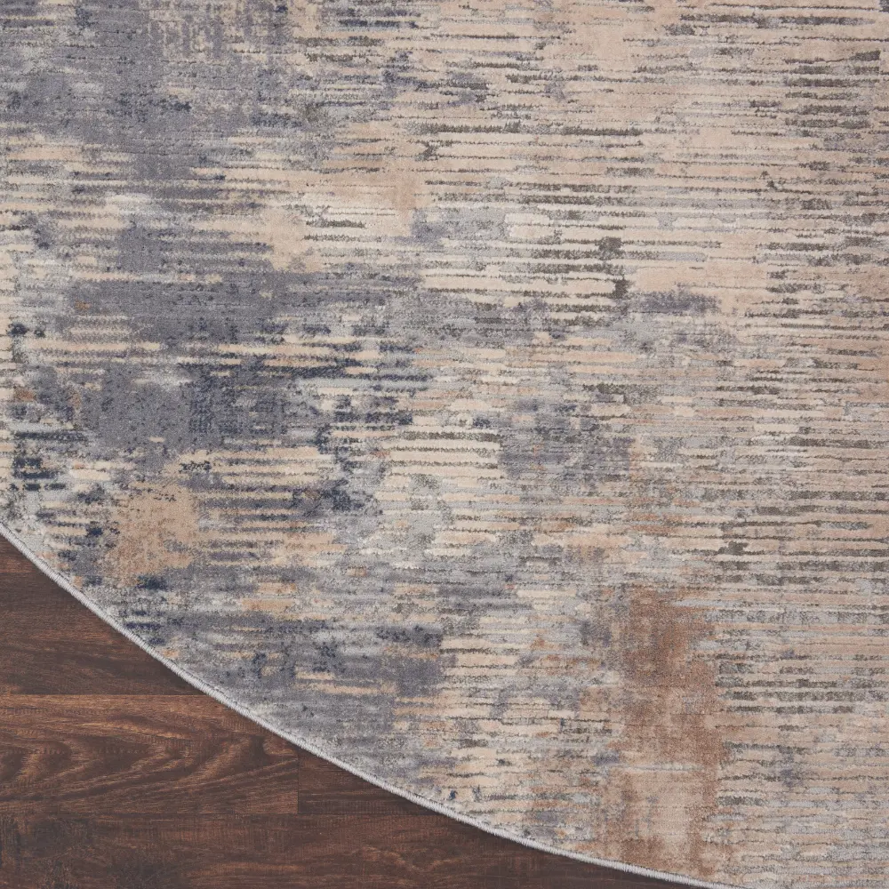 Rustic Textures RUS05 Beige Grey Rug - Image 7