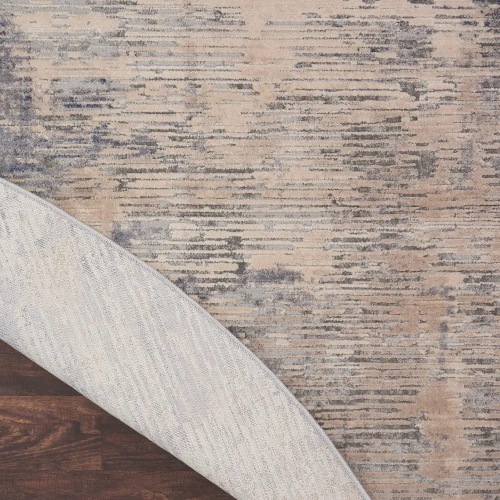 Rustic Textures RUS05 Beige Grey Rug - Image 8