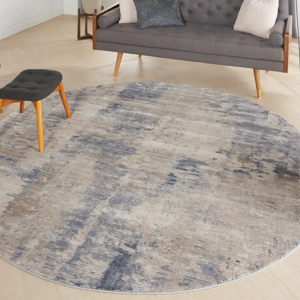 Rustic Textures RUS05 Beige Grey Rug - Image 9