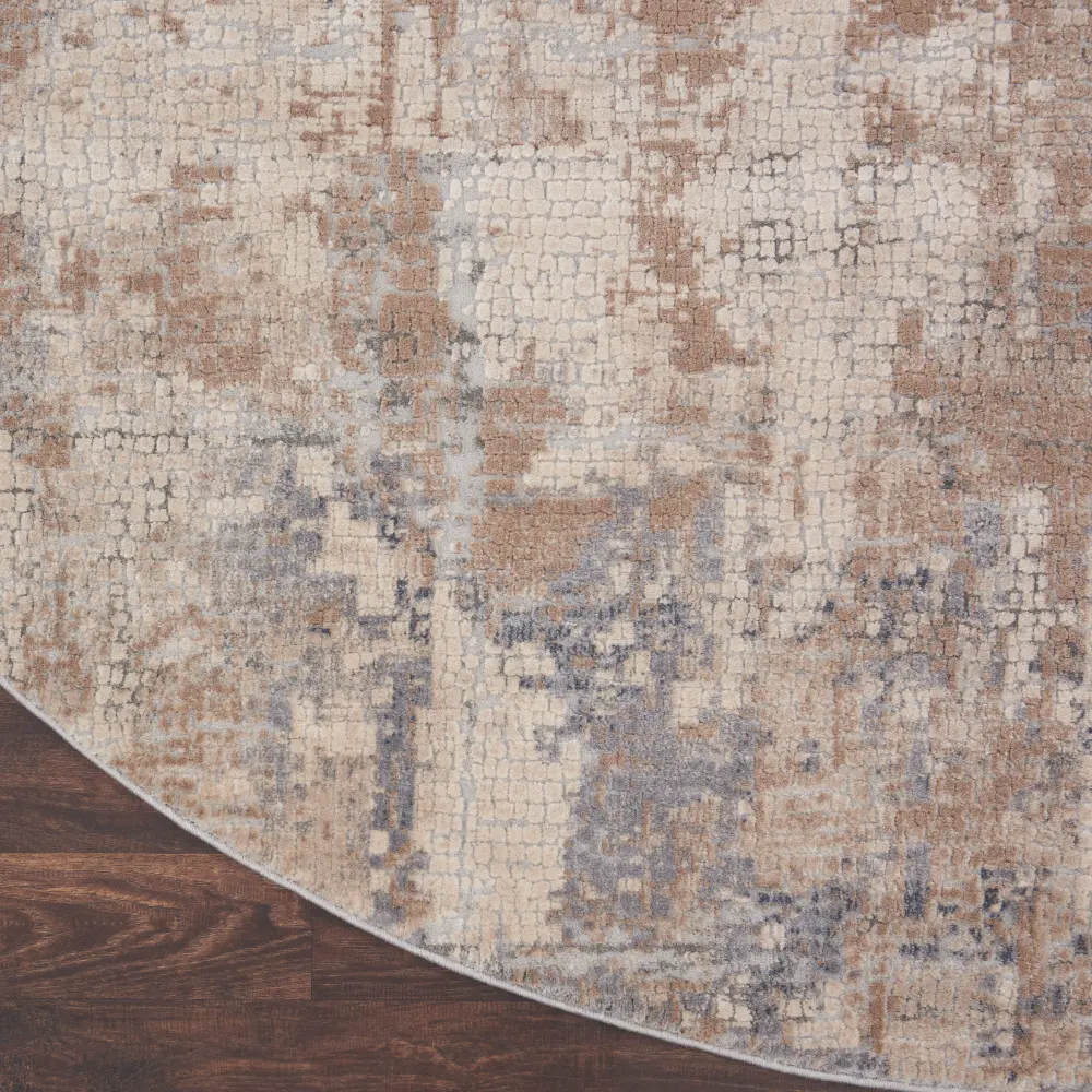 Rustic Textures RUS06 Beige Grey Rug - Image 8