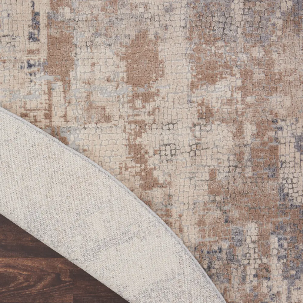 Rustic Textures RUS06 Beige Grey Rug - Image 9