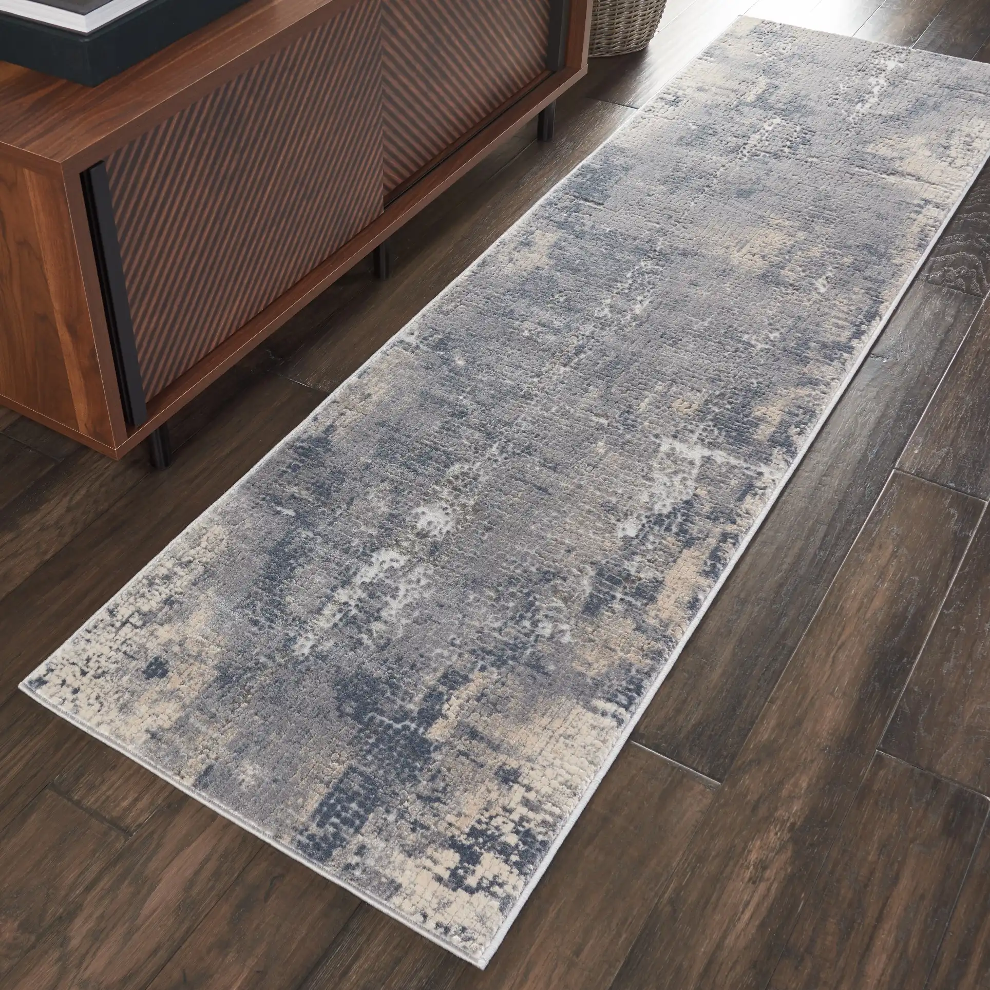 Rustic Textures RUS06 Grey Beige Rug - Image 4