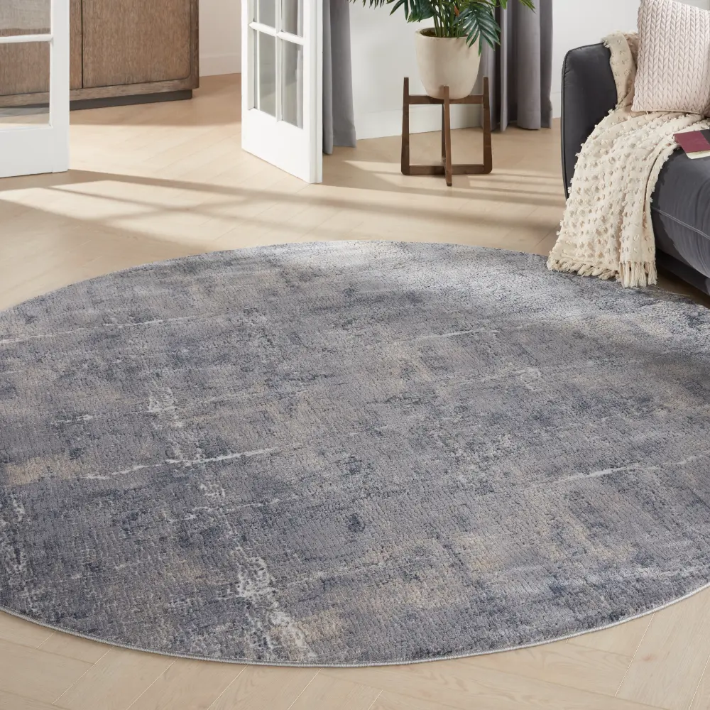 Rustic Textures RUS06 Grey Beige Rug - Image 7