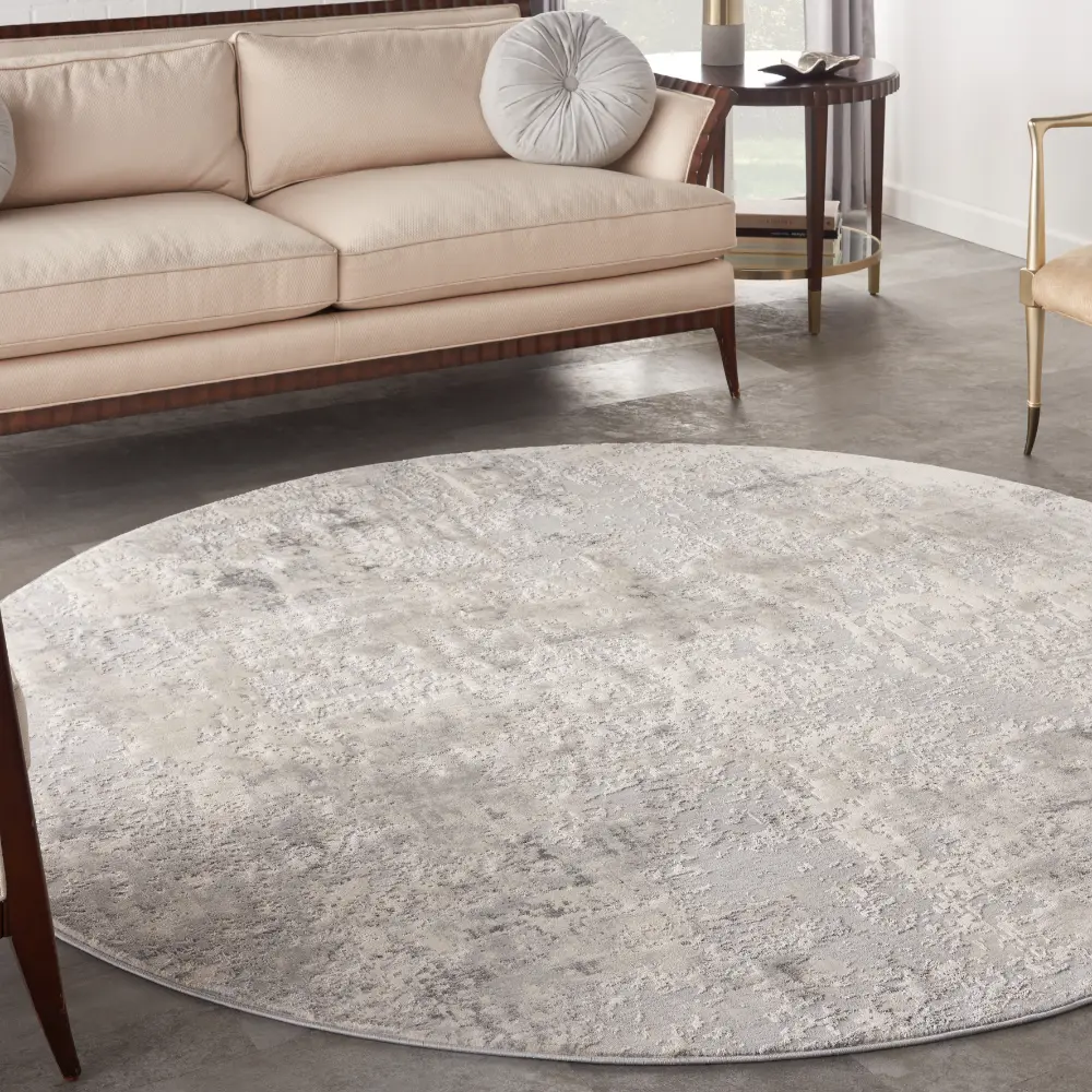 Rustic Textures RUS07 Grey Beige Rug - Image 12