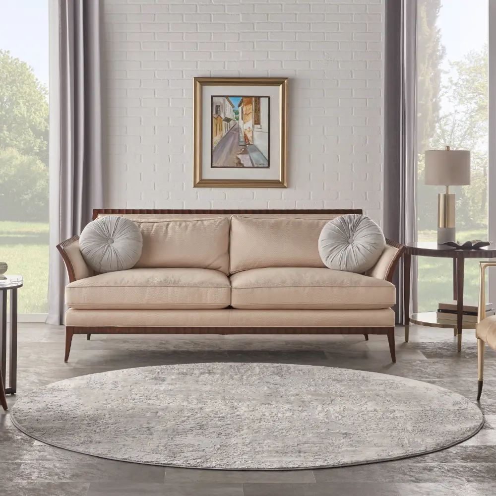 Rustic Textures RUS07 Grey Beige Rug - Image 13