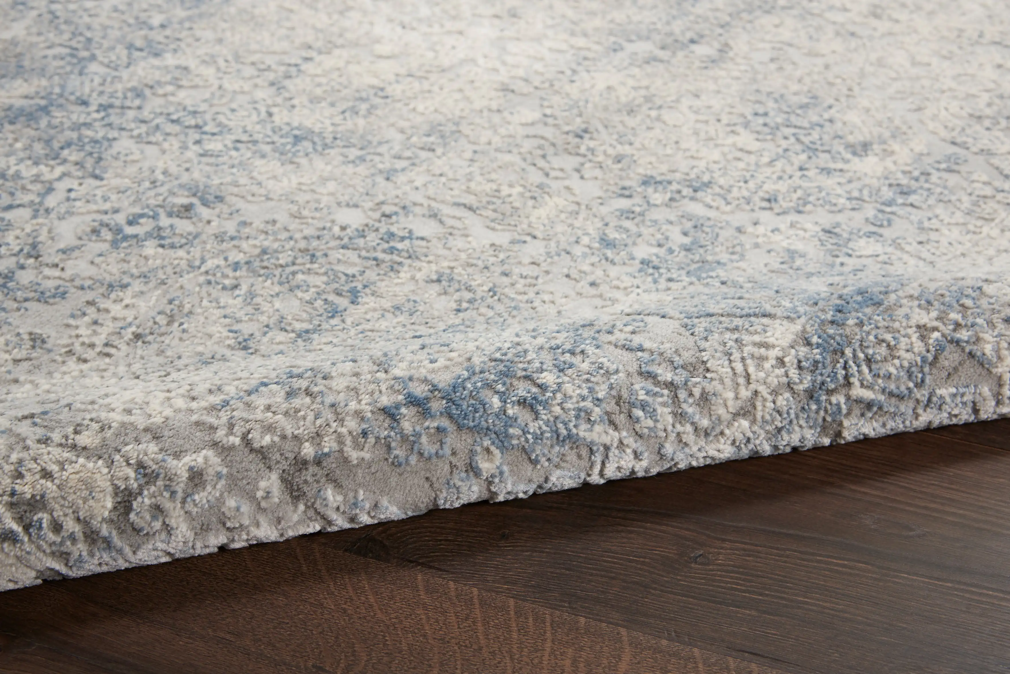 Rustic Textures RUS09 Ivory Light Blue Rug - Image 3