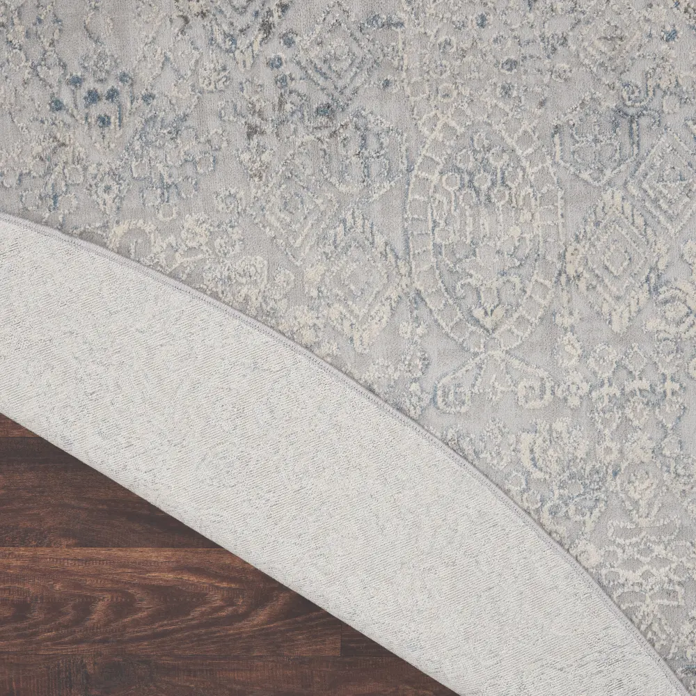 Rustic Textures RUS09 Ivory Light Blue Rug - Image 7
