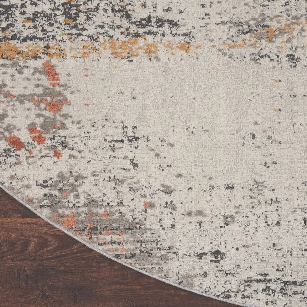 Rustic Textures RUS13 Grey Blue Rug - Image 7