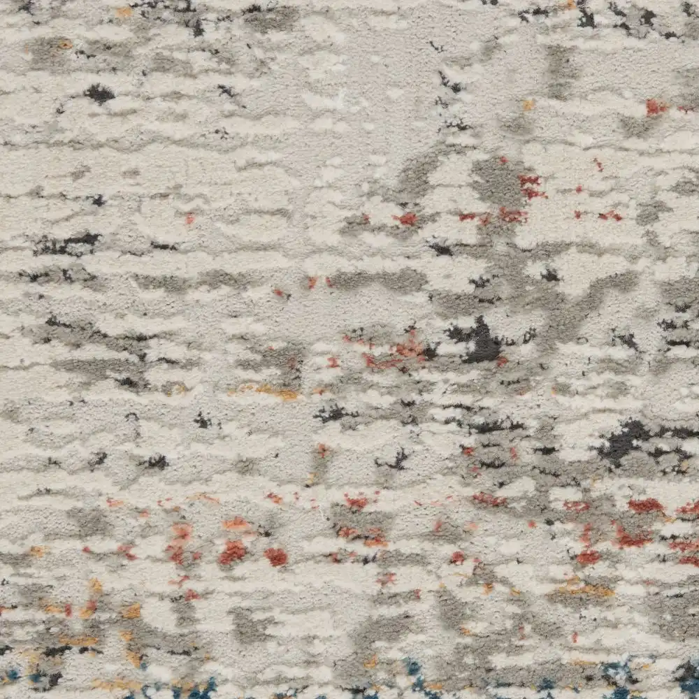 Rustic Textures RUS14 Light Grey Multi Rug - Image 2