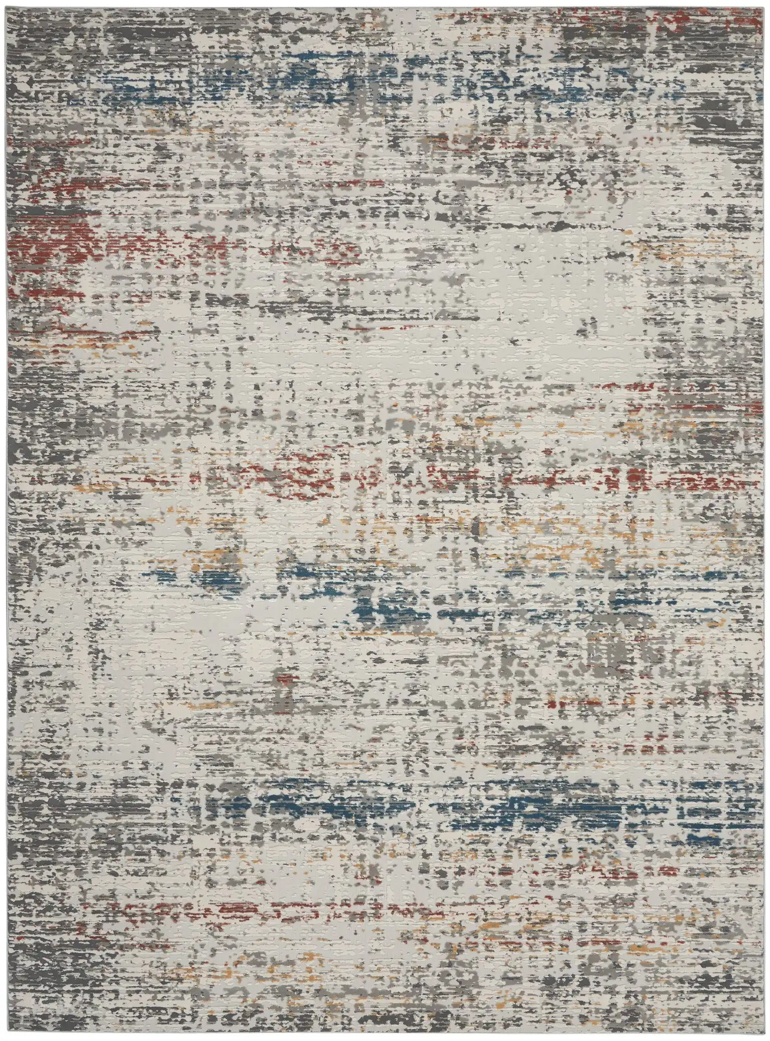 Rustic Textures RUS14 Light Grey Multi Rug - Image 5