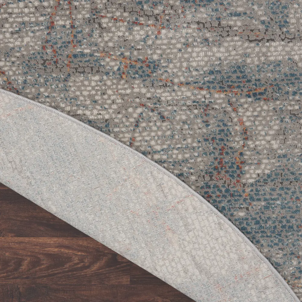 Rustic Textures RUS15 Light Grey Blue Rug - Image 7