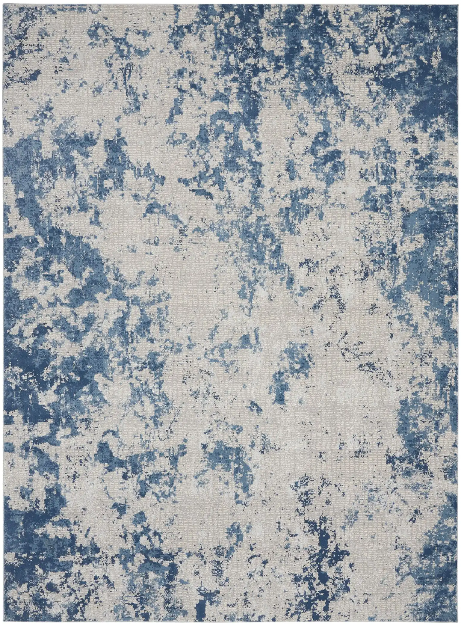 Rustic Textures RUS16 Grey Blue Rug - Image 5