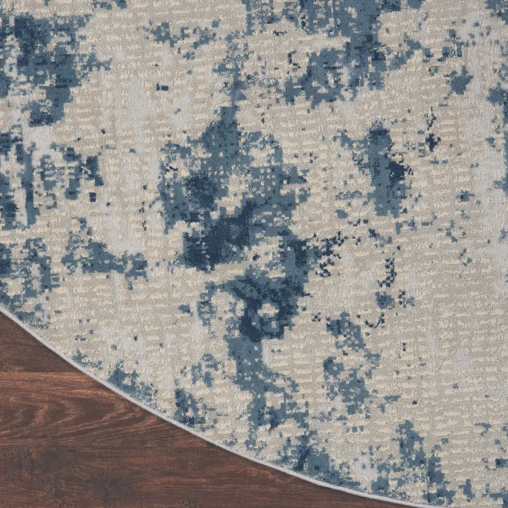 Rustic Textures RUS16 Grey Blue Rug - Image 8