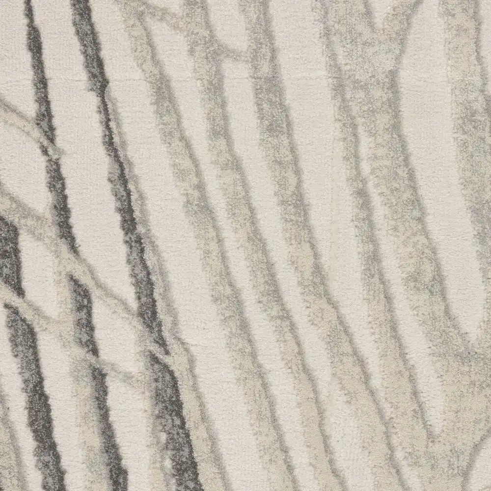Rustic Textures RUS17 Ivory Grey Rug - Image 3