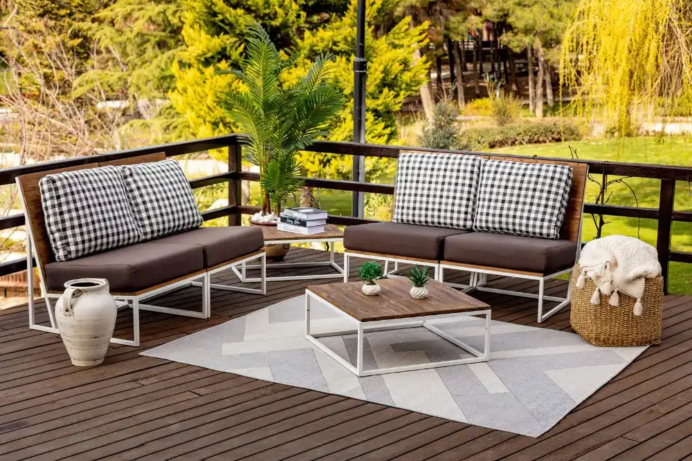 RVL Indoor Outdoor ABBY 2319 Grey Rug