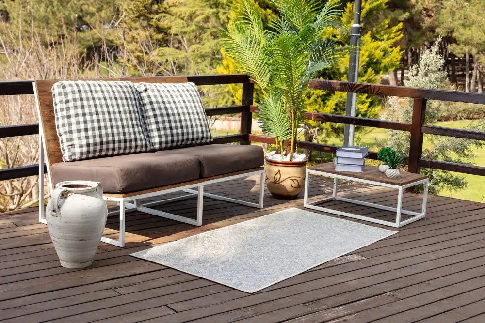 RVL Indoor Outdoor KELLY 2313 Grey Rug