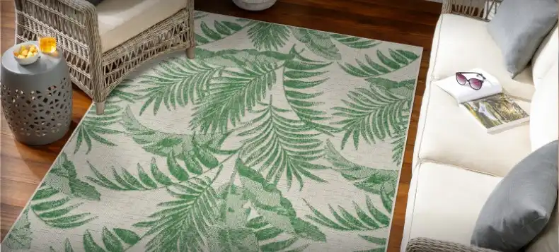 RVL Indoor Outdoor LENNIE 2359 Green Rug - Image 5