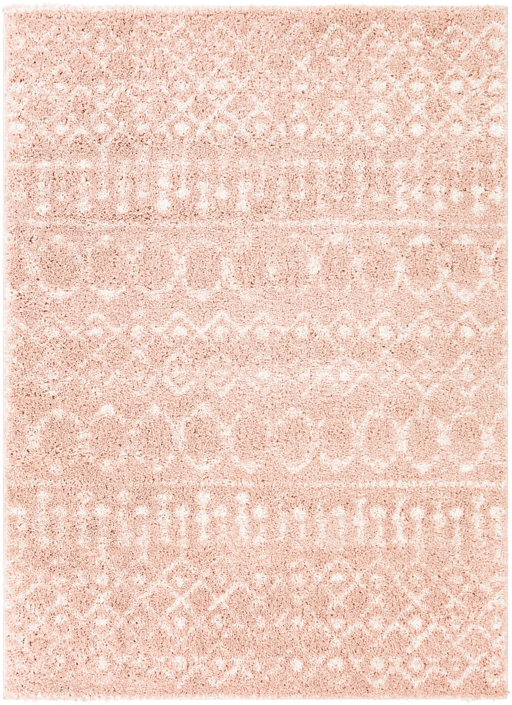Saanjh Shaggy Global Plush Pile Blush Rug - Image 11