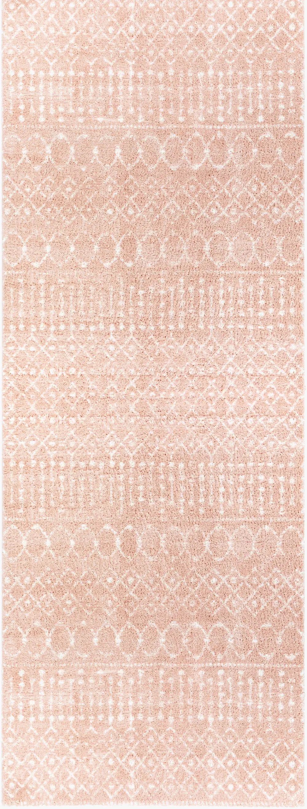 Saanjh Shaggy Global Plush Pile Blush Rug - Image 3