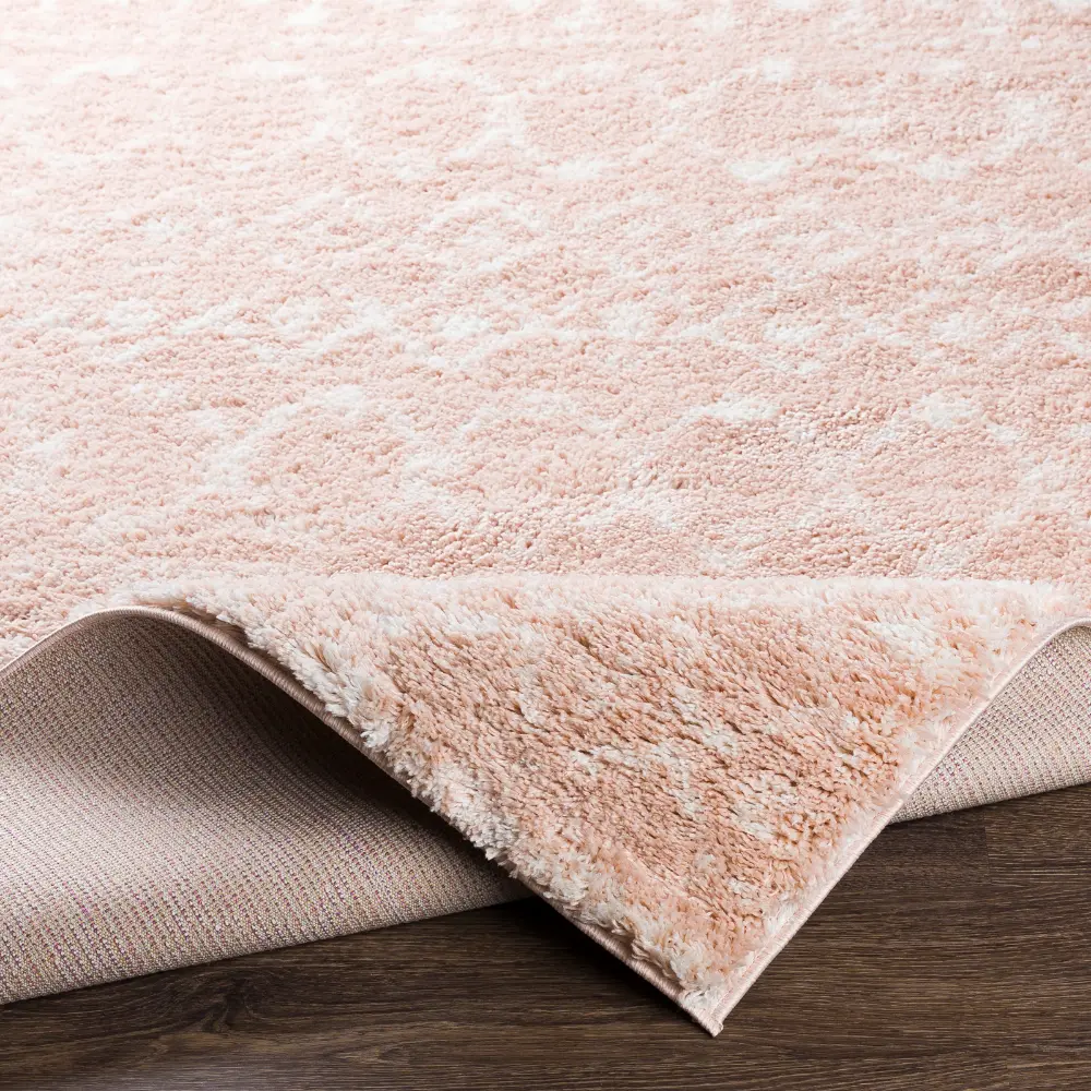 Saanjh Shaggy Global Plush Pile Blush Rug - Image 6