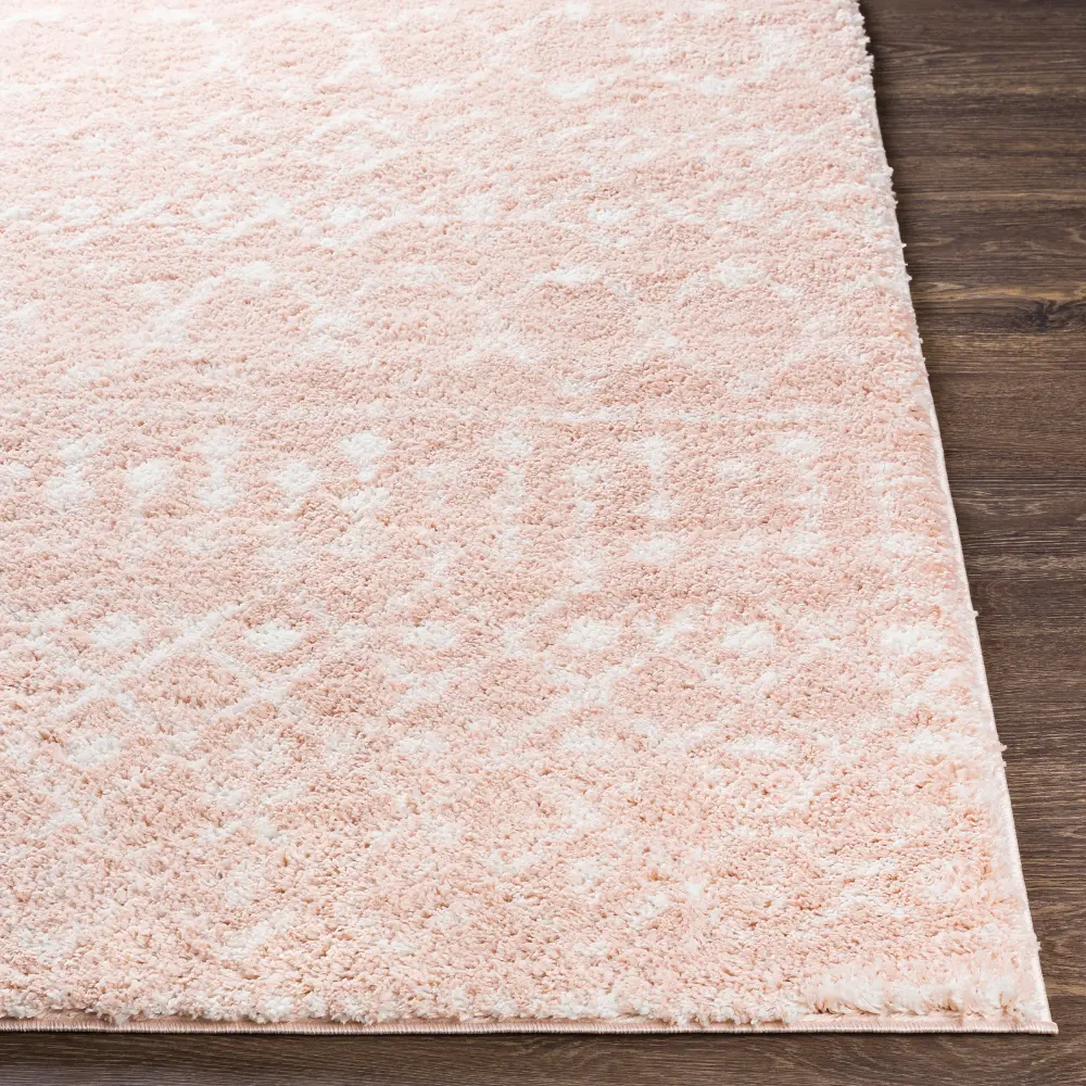 Saanjh Shaggy Global Plush Pile Blush Rug - Image 7