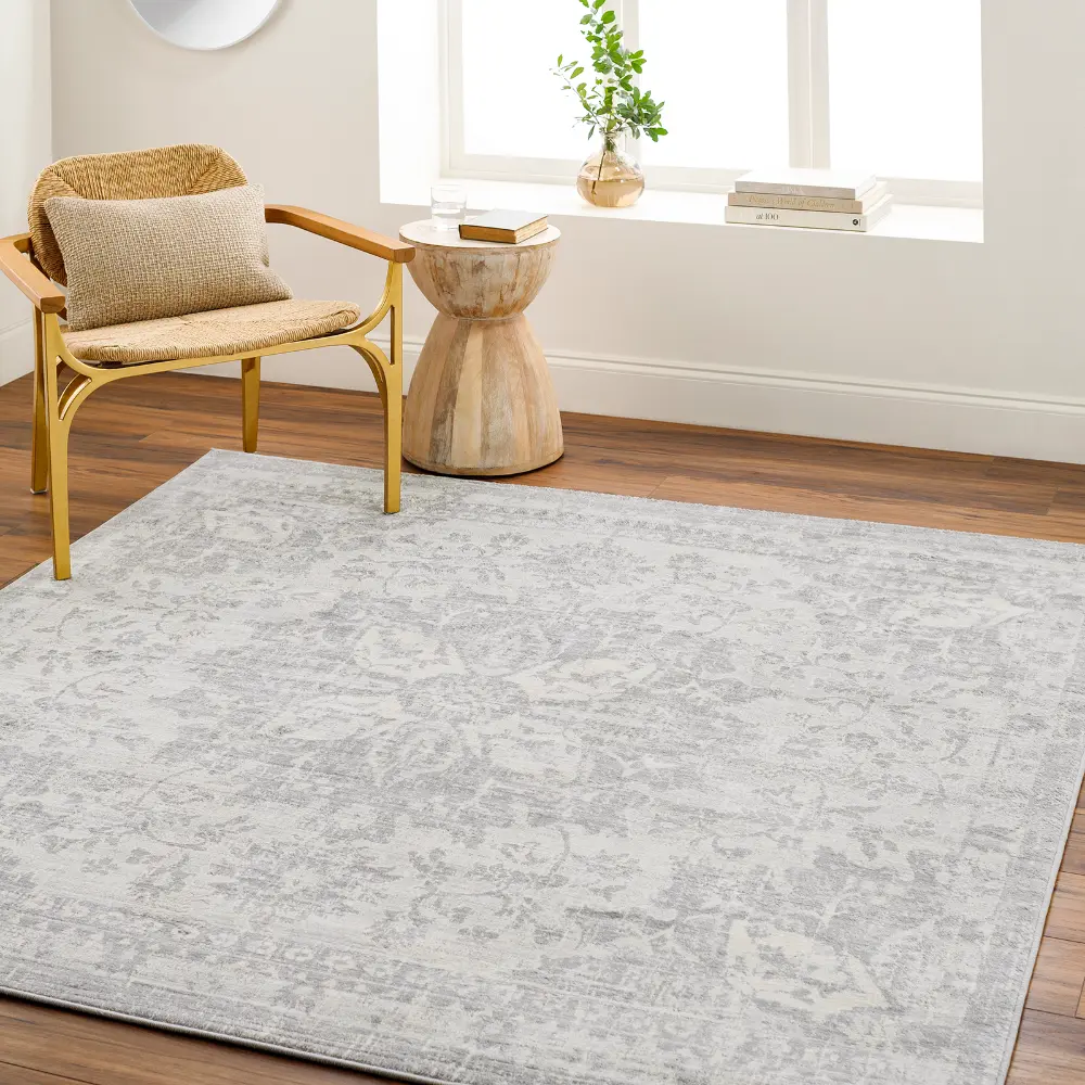 Sage Vintage Oriental Boho Medium Grey Rug - Image 14