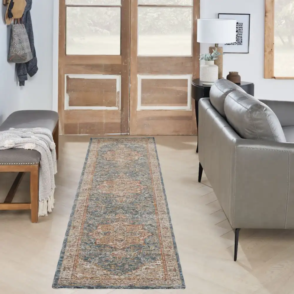 Sahar SHR06 Ivory Blue Rug - Image 7