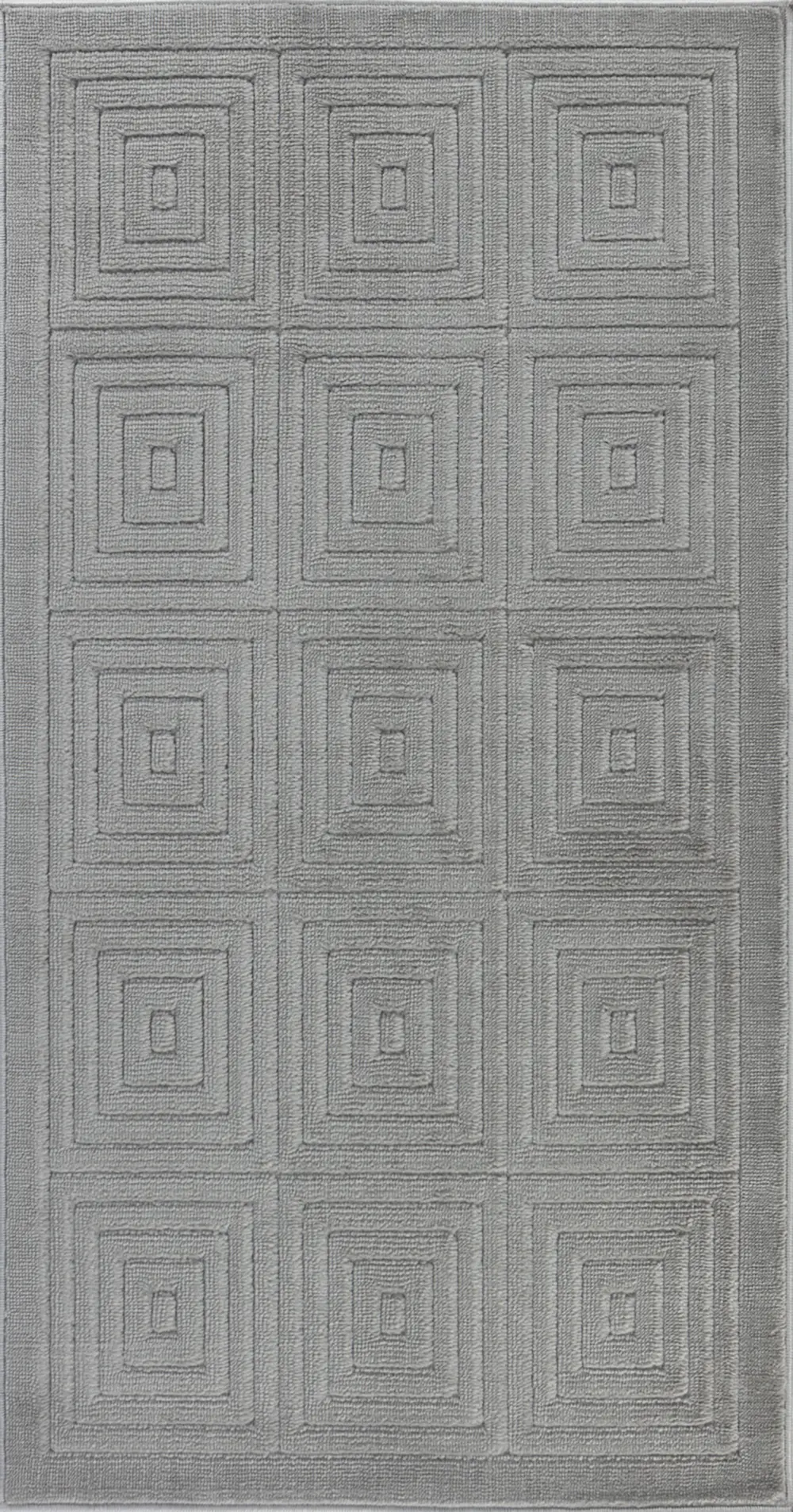 Sakura In- & Outdoor 3D High & Low Pile Textured Grey Rug - Image 3