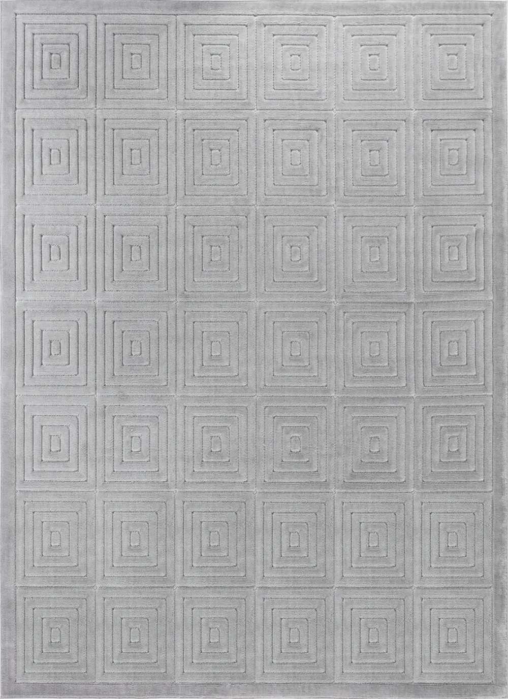 Sakura In- & Outdoor 3D High & Low Pile Textured Grey Rug - Image 5