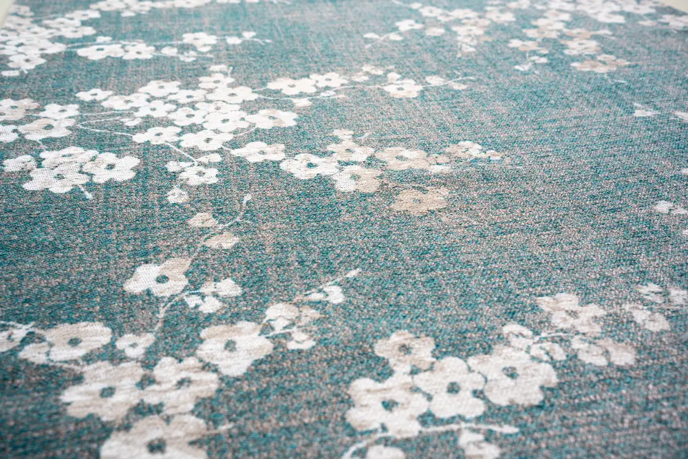 Sakura Sakura Lake Blue 9850Washable Rug - Image 4
