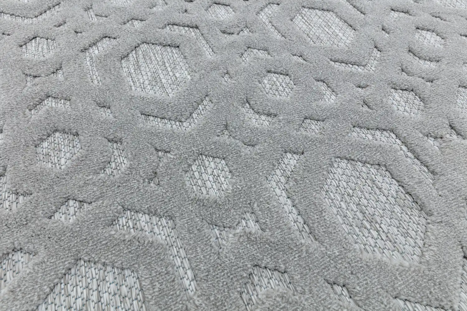 Salta SA03 Silver Geometric Rug - Image 2