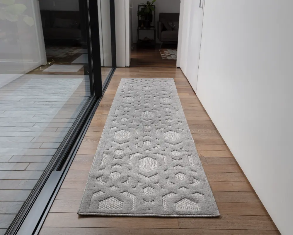 Salta SA03 Silver Geometric Rug - Image 6