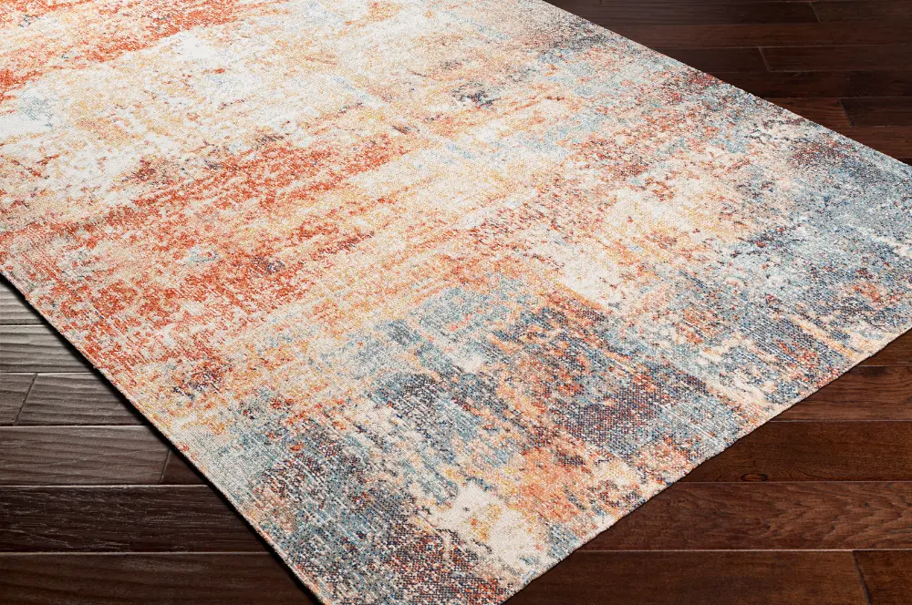 Samira In- & Outdoor Modern Burnt Orange Rug - Image 6