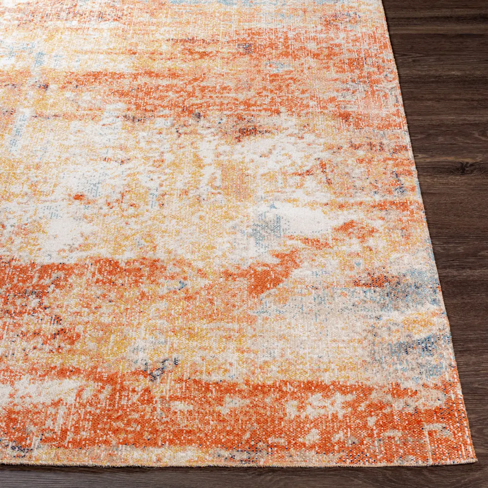 Samira In- & Outdoor Modern Burnt Orange Rug - Image 7