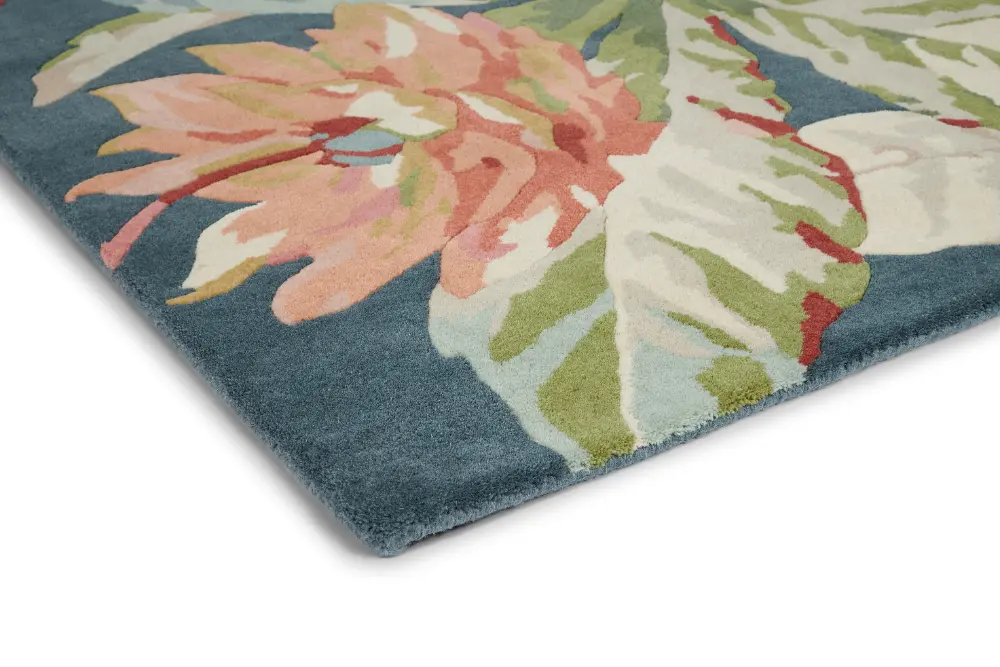 Sanderson Dahlia & Rosehip - Teal 50608 Rug - Image 6