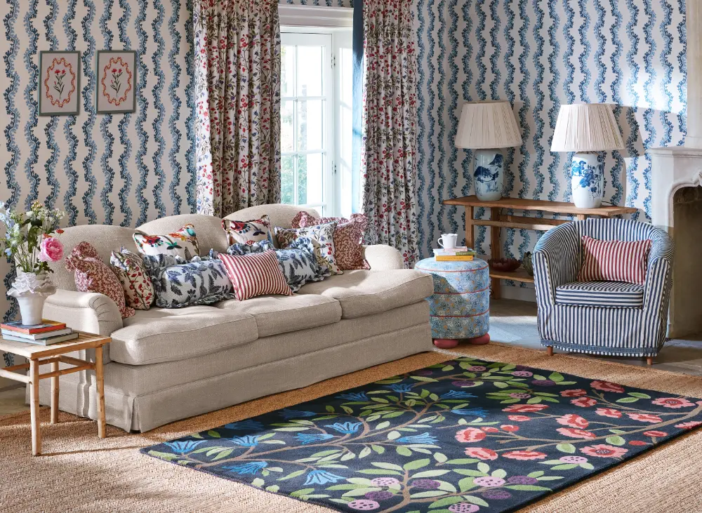 Sanderson Foraging Indigo 146618 Rug - Image 9