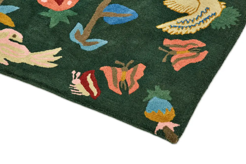 Sanderson Forest of Dean Forest Green 146907 Rug - Image 8
