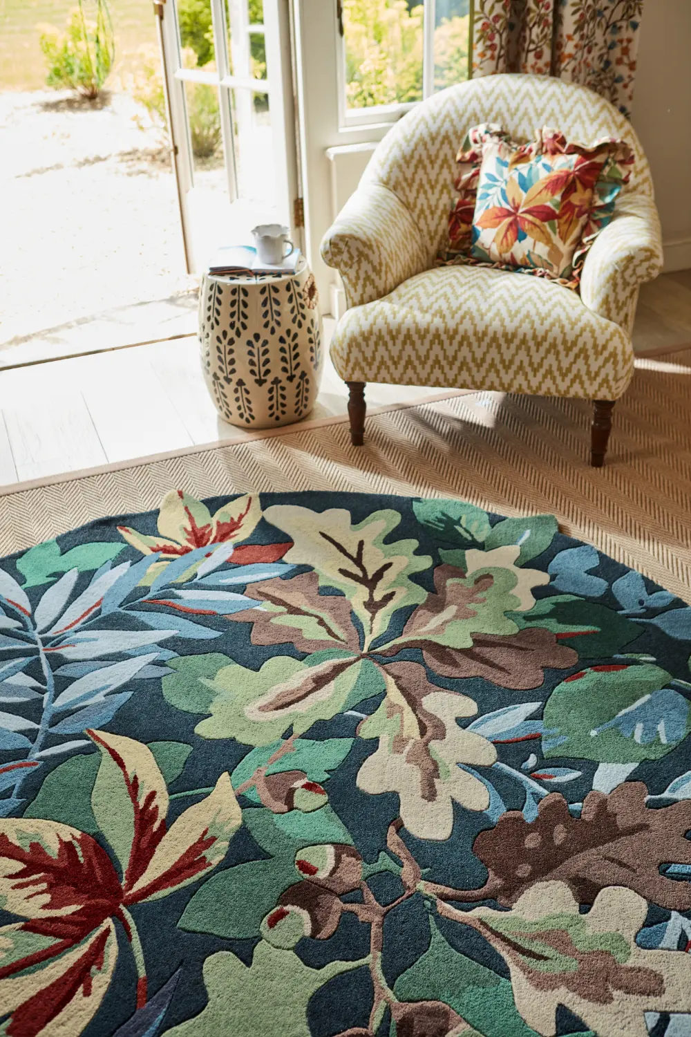 Sanderson Robins Wood Forest Green 146508 Rug - Image 5