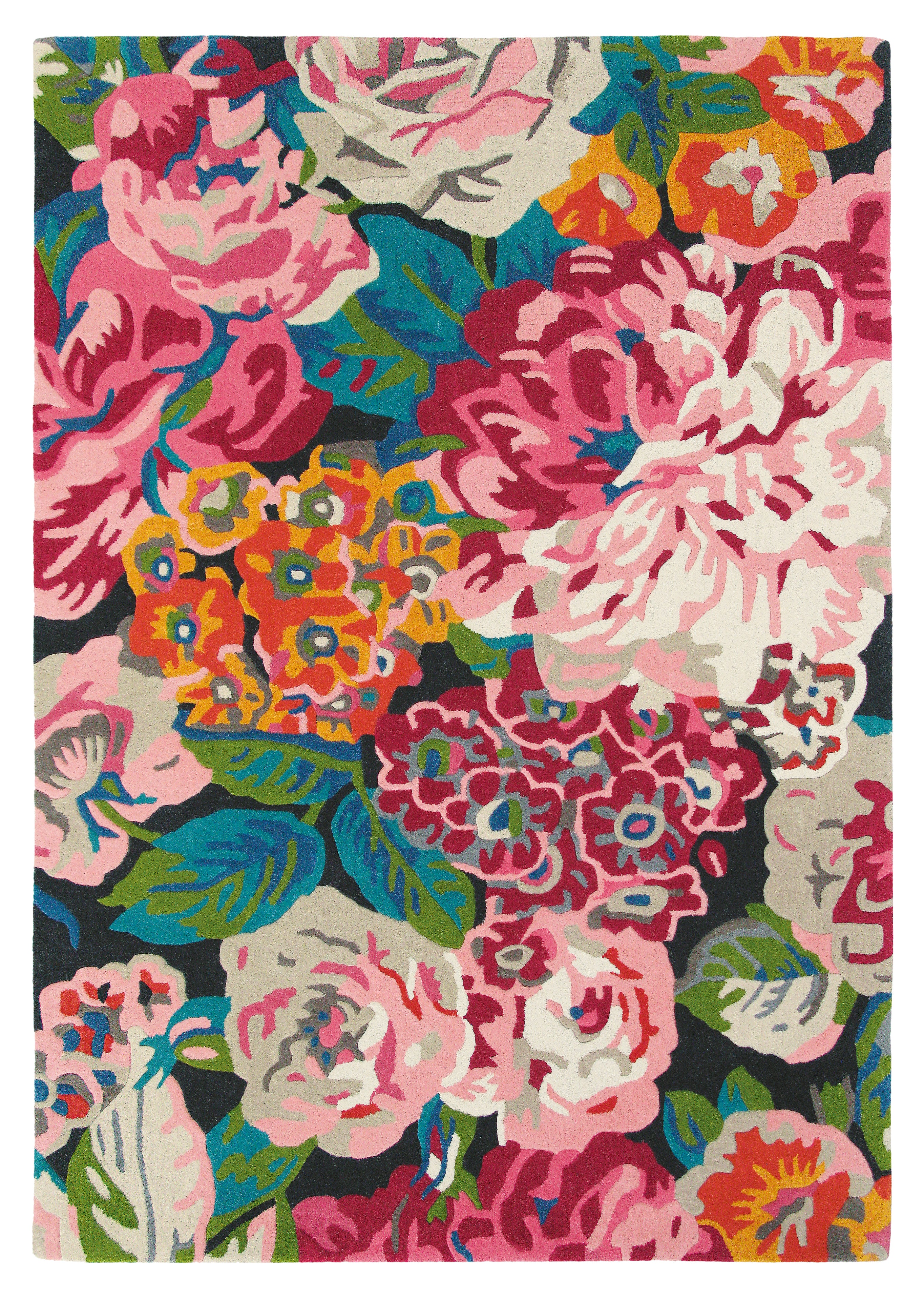 Sanderson Rose & Peony - Cerise 45005 Rug - Image 6