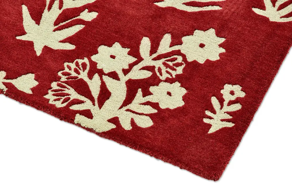Sanderson Woodland Glade Damson Red 146800 Rug - Image 8