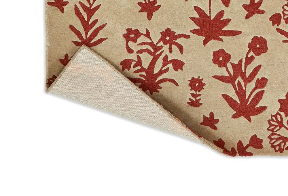 Sanderson Woodland Glade Linen/Russet Brown 146801 Rug - Image 8