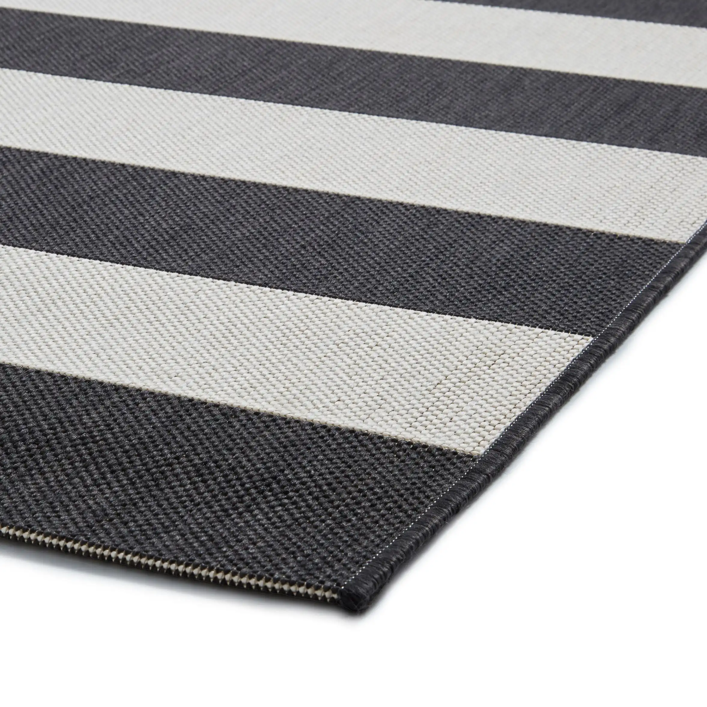 Santa Monica 48644 Black White Rug - Image 4