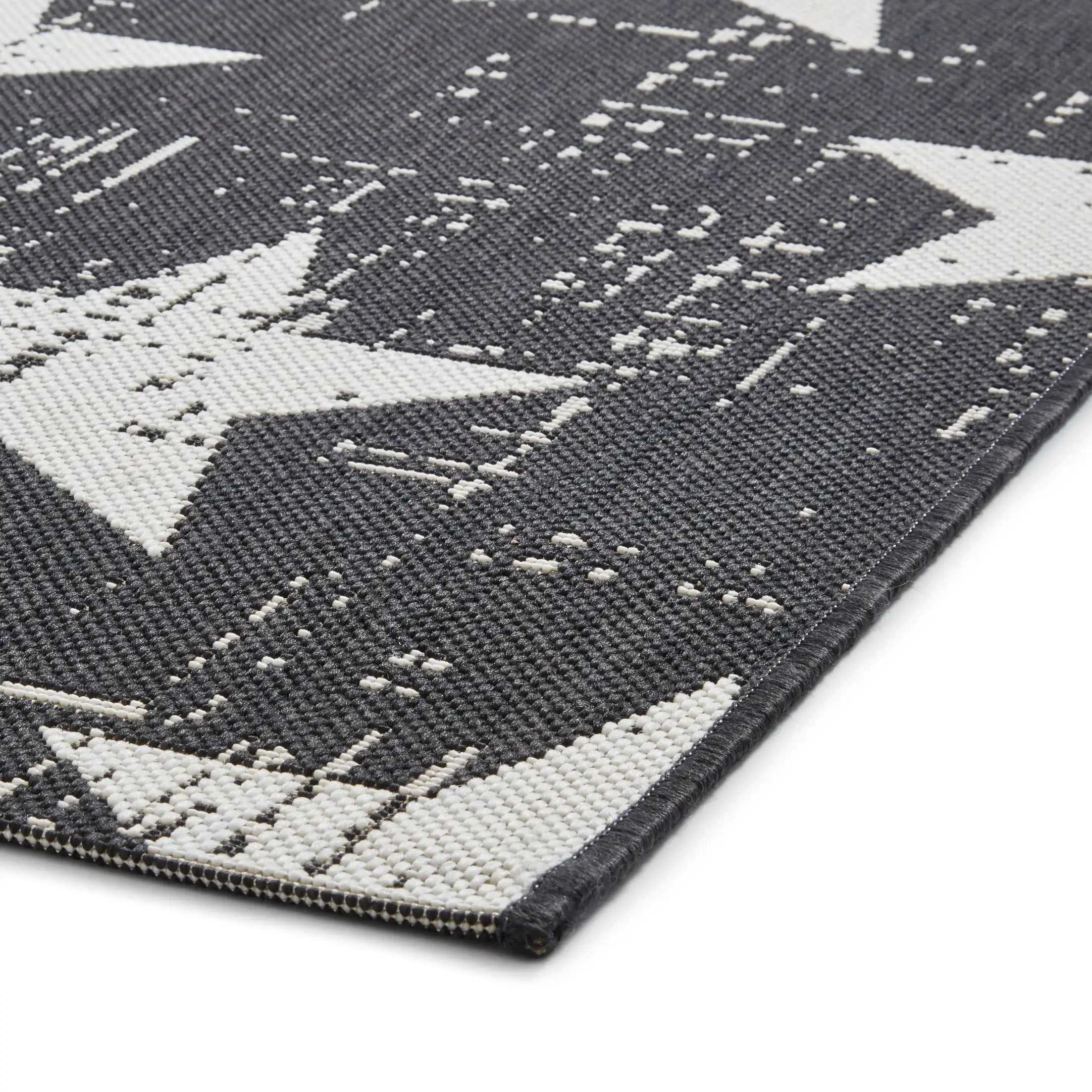 Santa Monica 48648 Black White Rug - Image 4